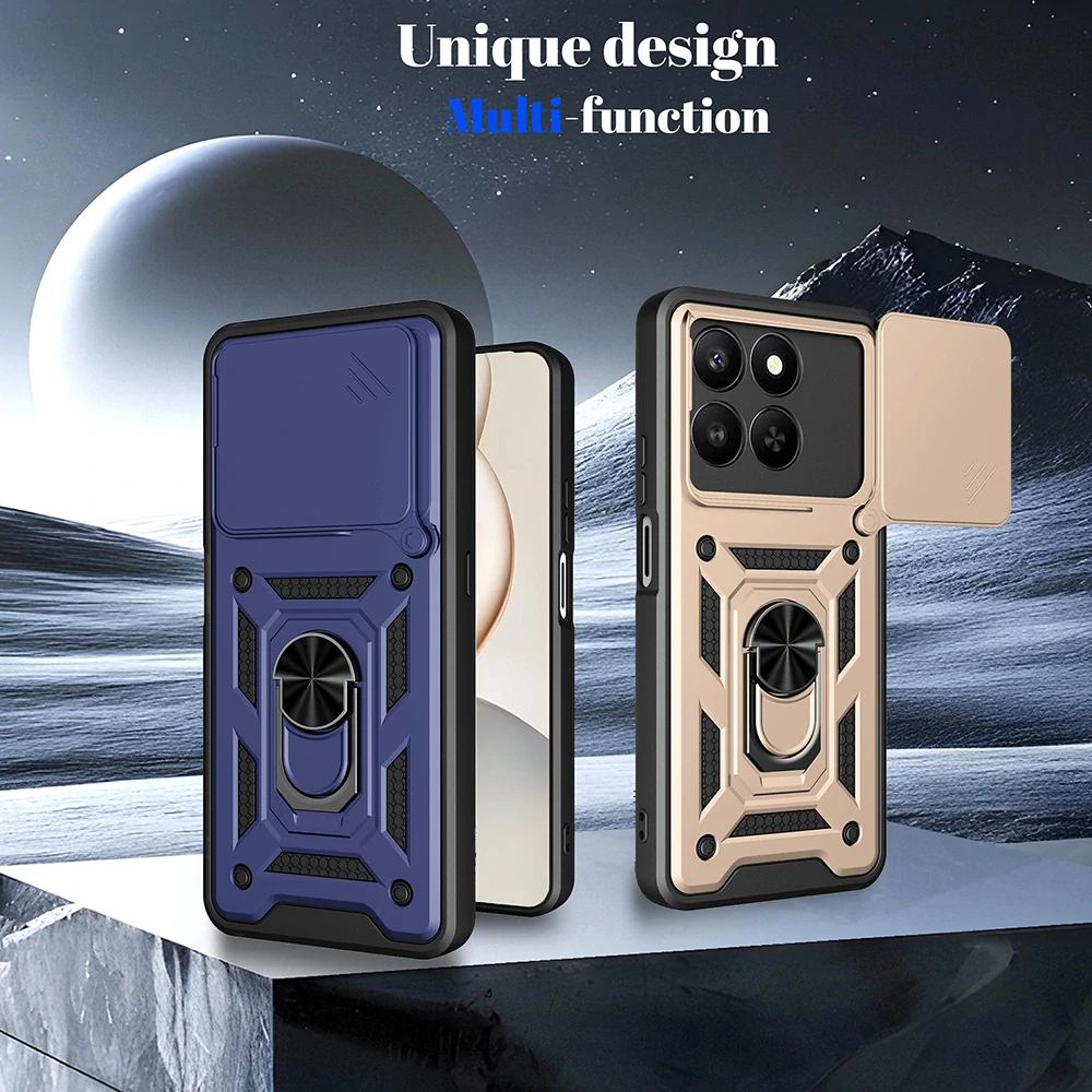Kryt Honor X5c Plus, Techsuit CamShield Pro rose gold