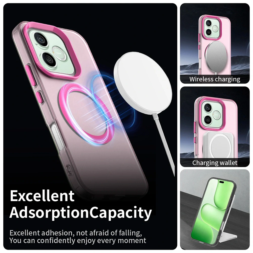 Kryt Honor 600 / 600 Pro, CandyCase MagSafe - pink