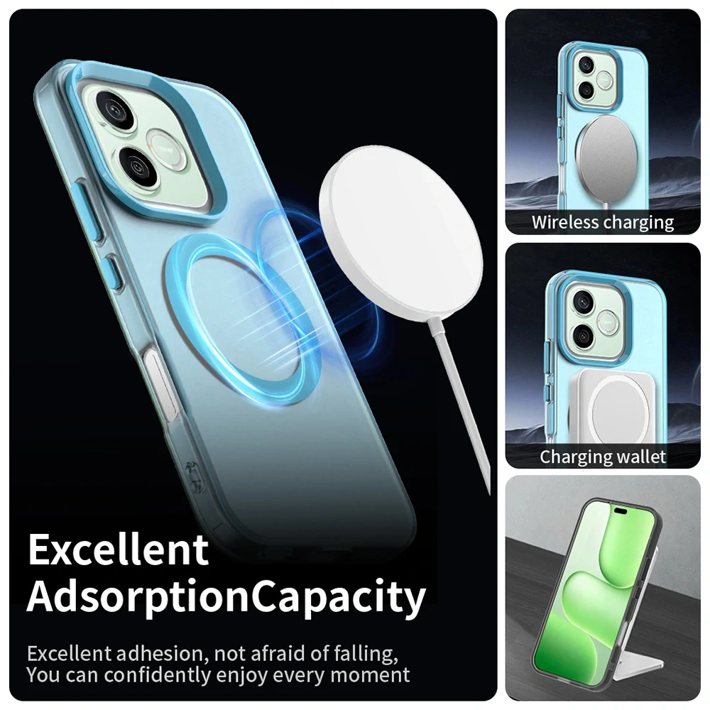 Kryt Honor 600 / 600 Pro, CandyCase MagSafe - blue