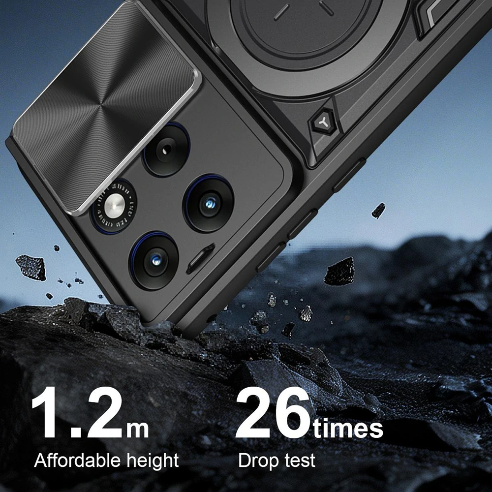 Kryt Motorola EDGE 70 Fusion, Techsuit CamGuard Pro - červený