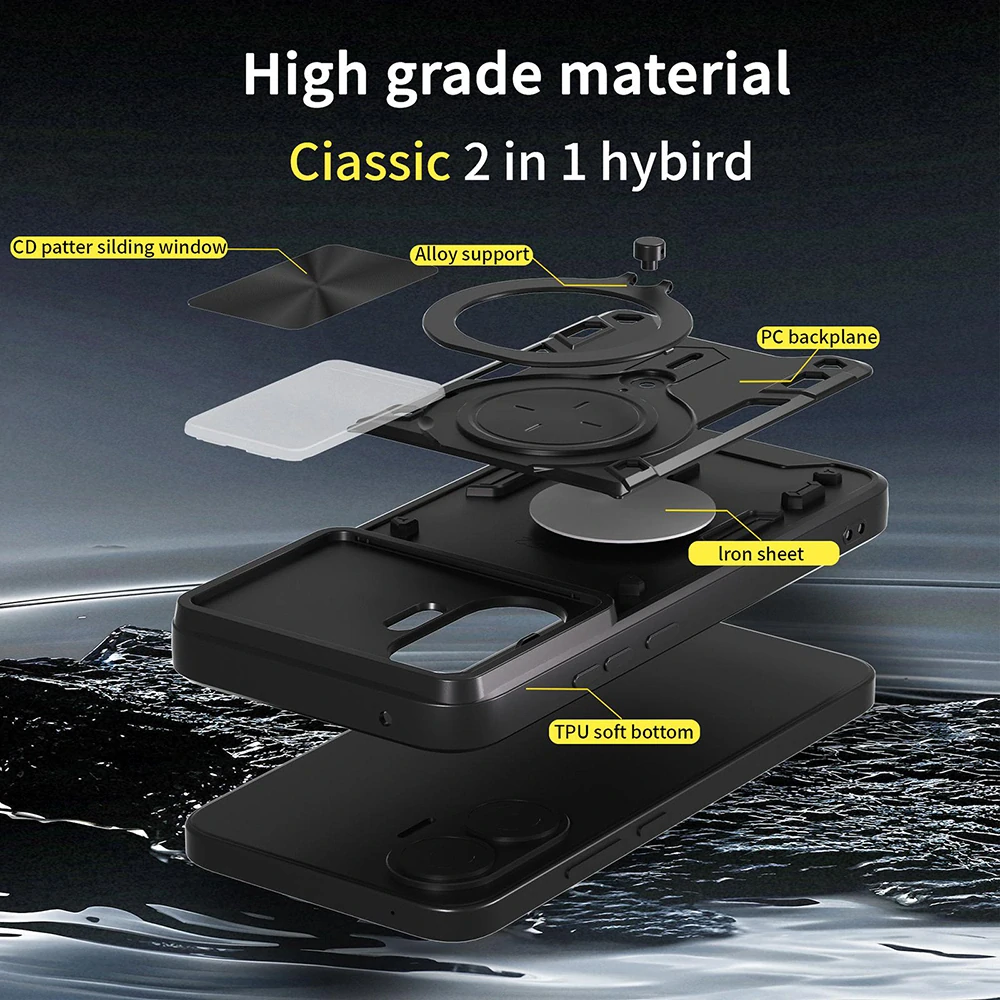 Kryt Xiaomi Poco F7, Techsuit CamGuard Pro, modrý