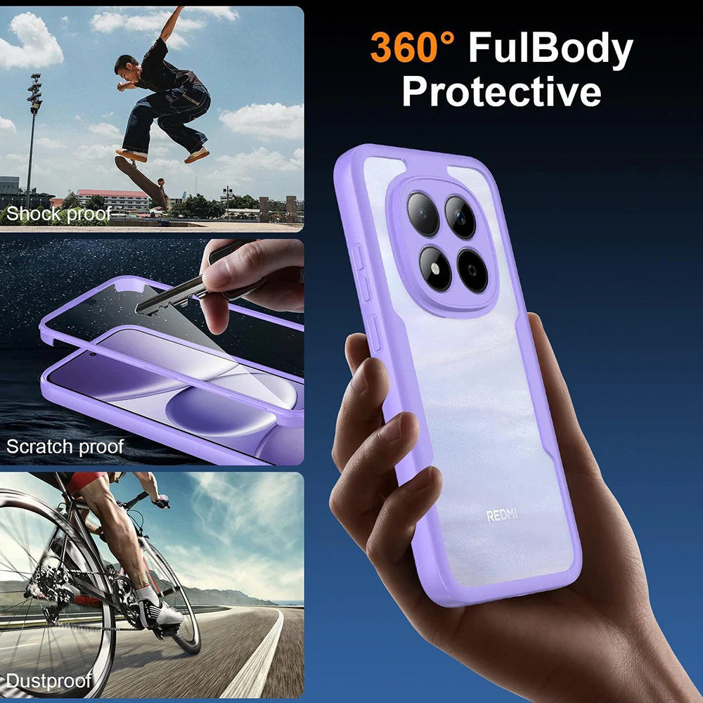 Pouzdro Xiaomi 17T Pro, ColorVerse 360 - fialové