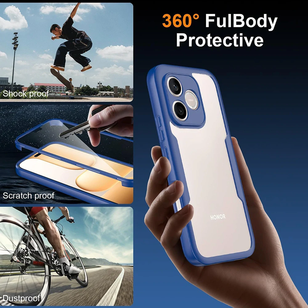 Pouzdro Honor 600 Lite, ColorVerse 360 - modré