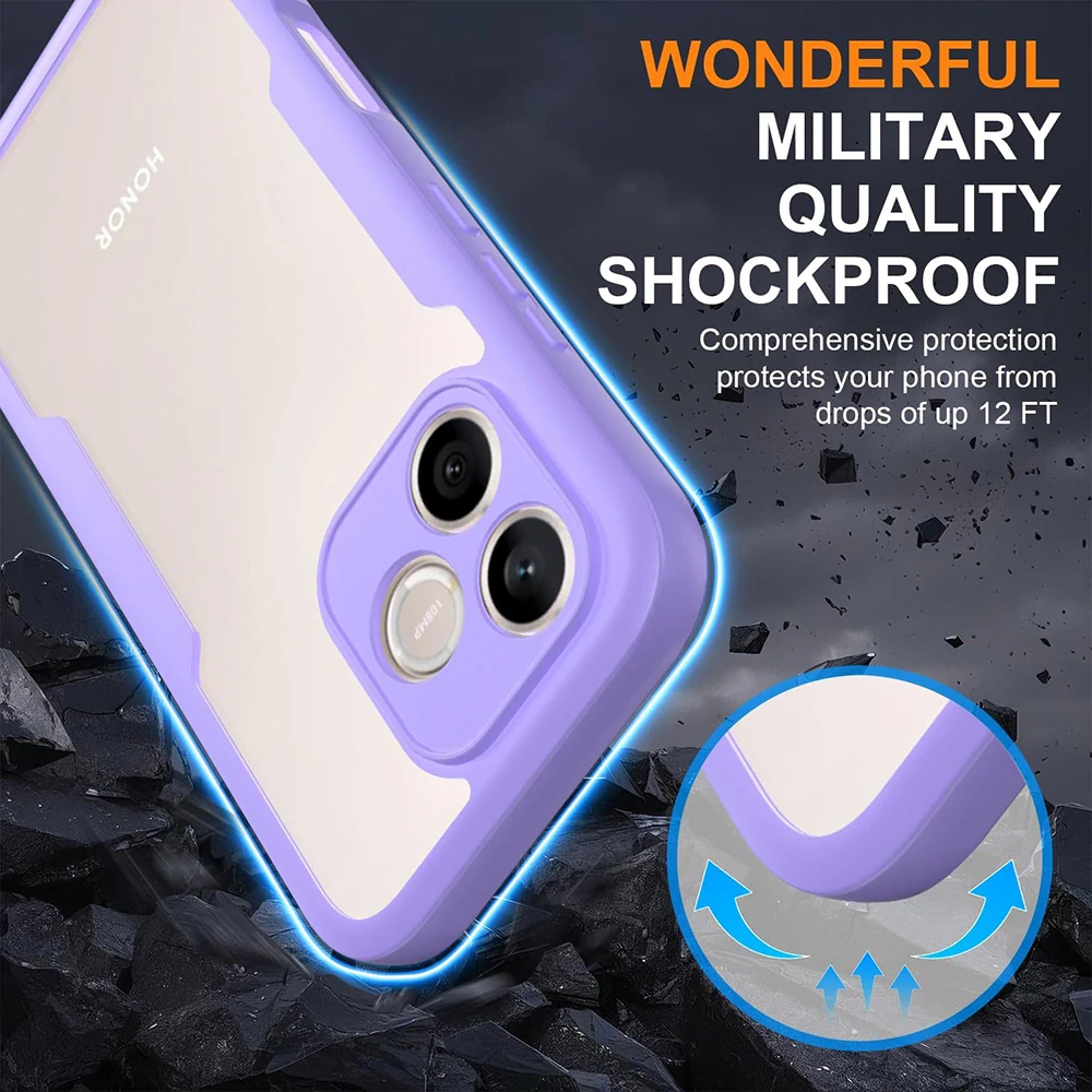Pouzdro Honor 600 Lite, ColorVerse 360 - fialové