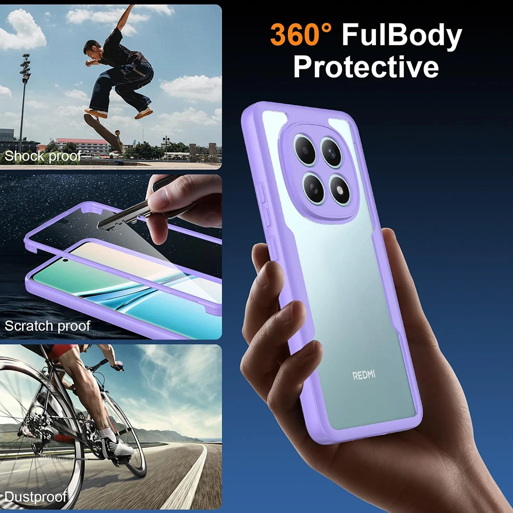 Pouzdro Xiaomi Redmi Note 15 4G, ColorVerse 360 - fialové