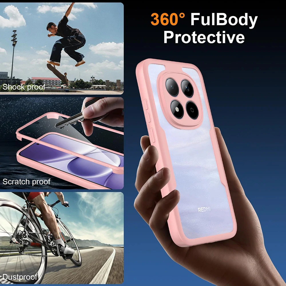 Pouzdro Xiaomi Redmi Note 15 Pro+ 5G / Poco M8 Pro 5G, ColorVerse 360 - růžové