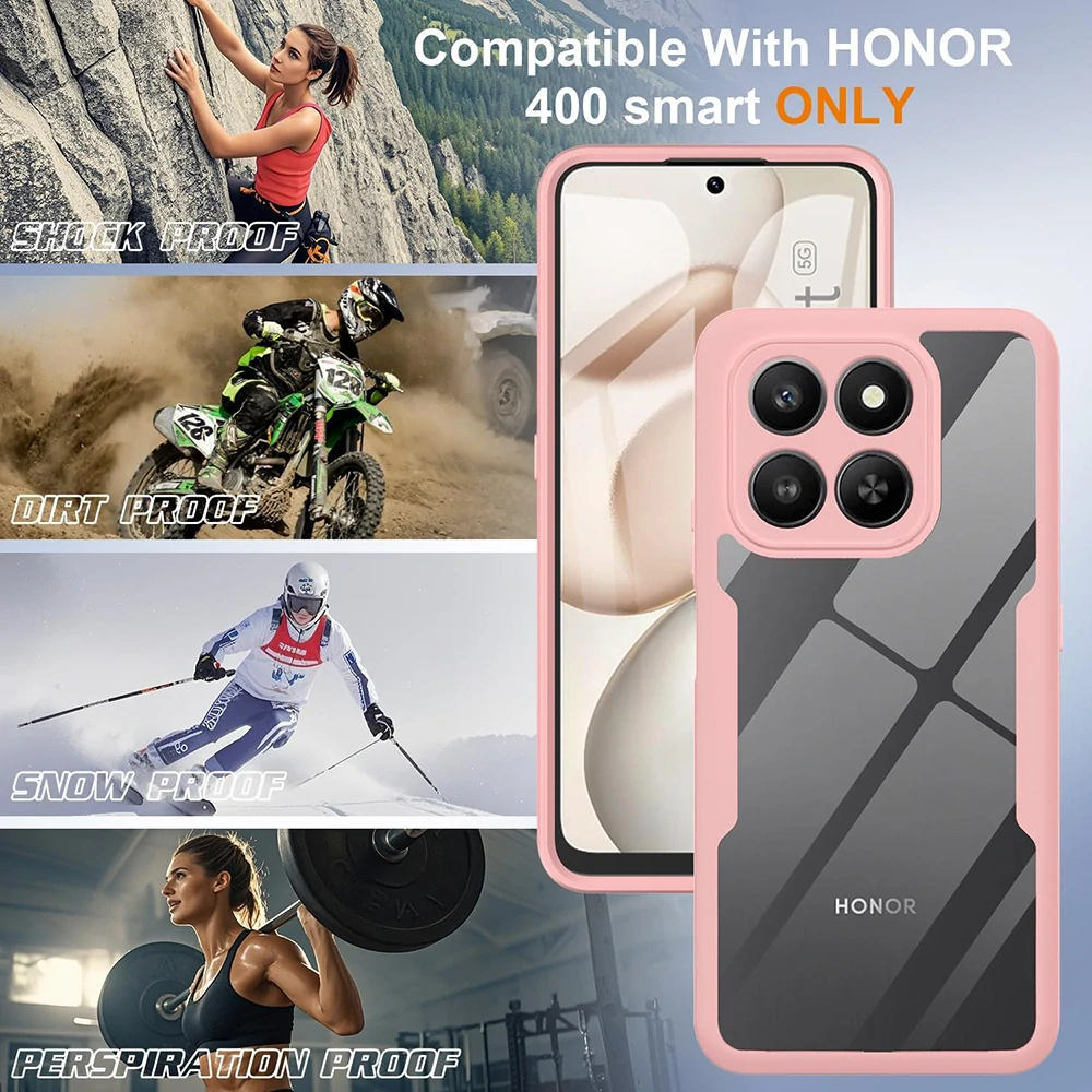 Pouzdro Honor 400 Smart 4G/5G / X7d 4G, ColorVerse 360 - růžové