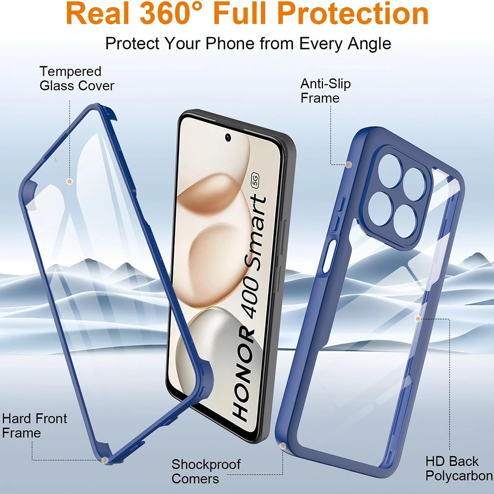 Pouzdro Honor 400 Smart 4G/5G / X7d 4G, ColorVerse 360 - modré