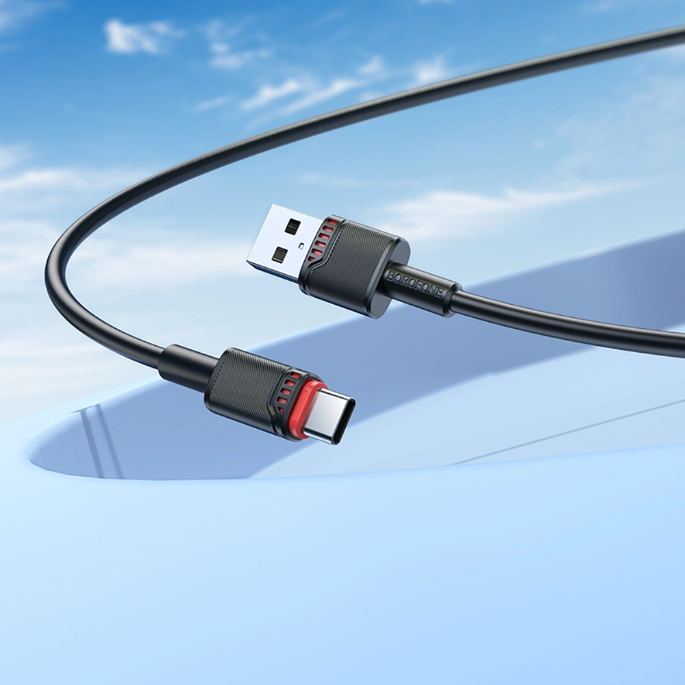 Datový kabel USB typ C 1m Borofone Beneficio Series (BX110) černý