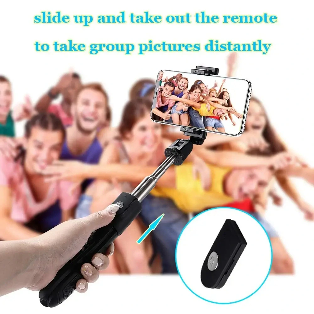 Selfie tyč Tripod Techsuit (K06) Bluetooth, 70 cm – černý