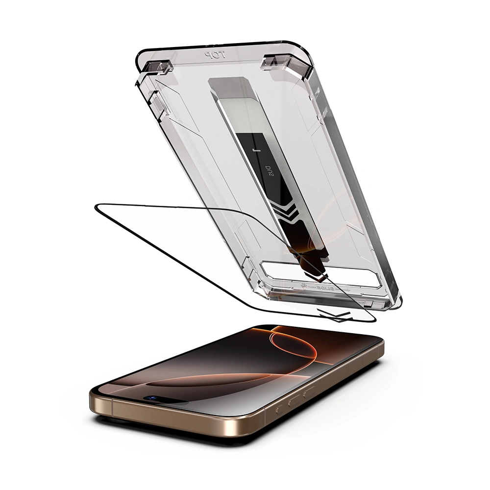 Tvrzené sklo iPhone 17 Air, TitanGlass FullCover černé (2 kusy)