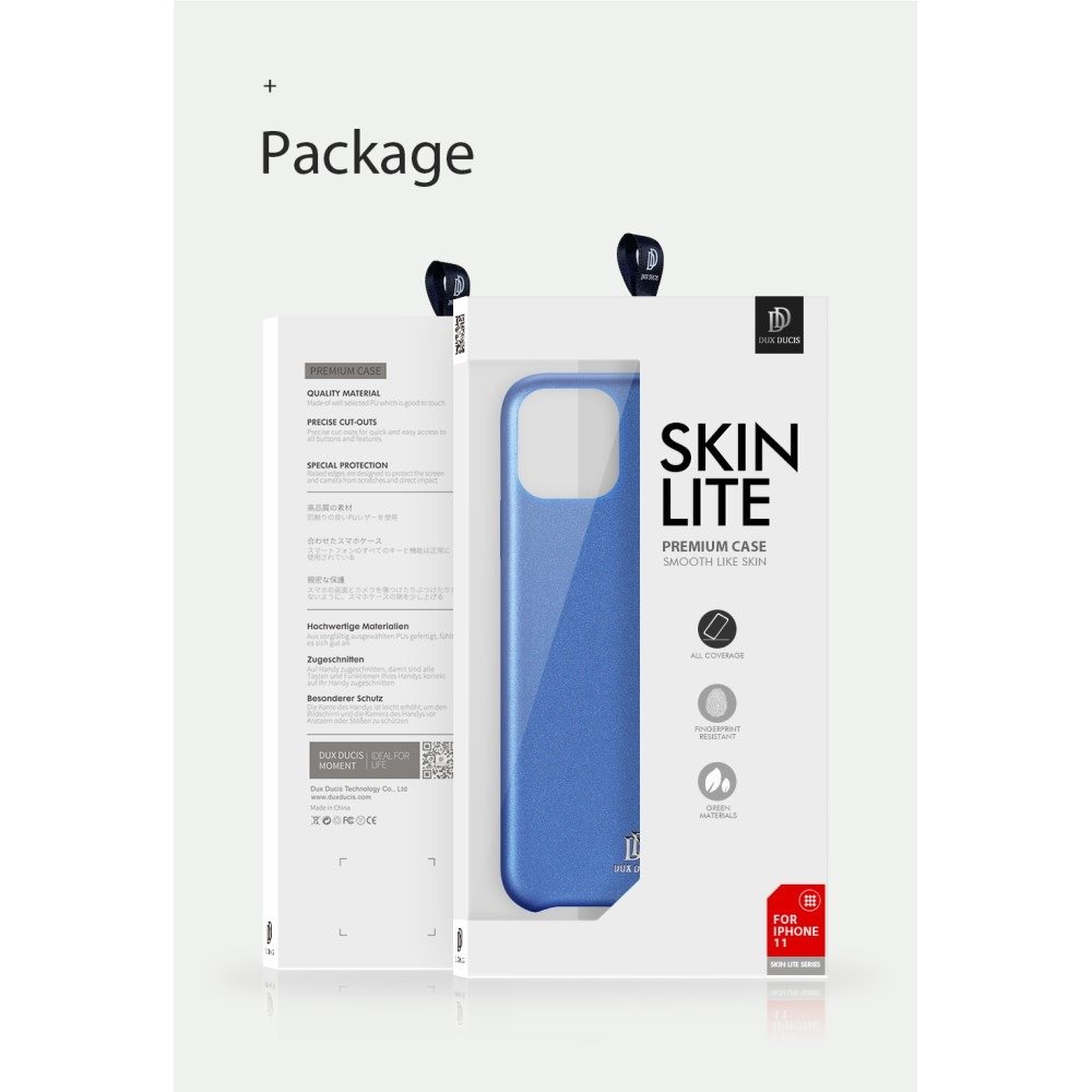 Kryt Iphone 11 kožené Dux Ducis Skin Lite modrý