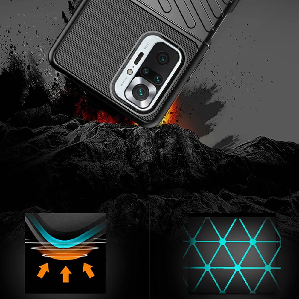 Kryt Xiaomi Redmi Note 10 Pro Armored Thunder Case černý