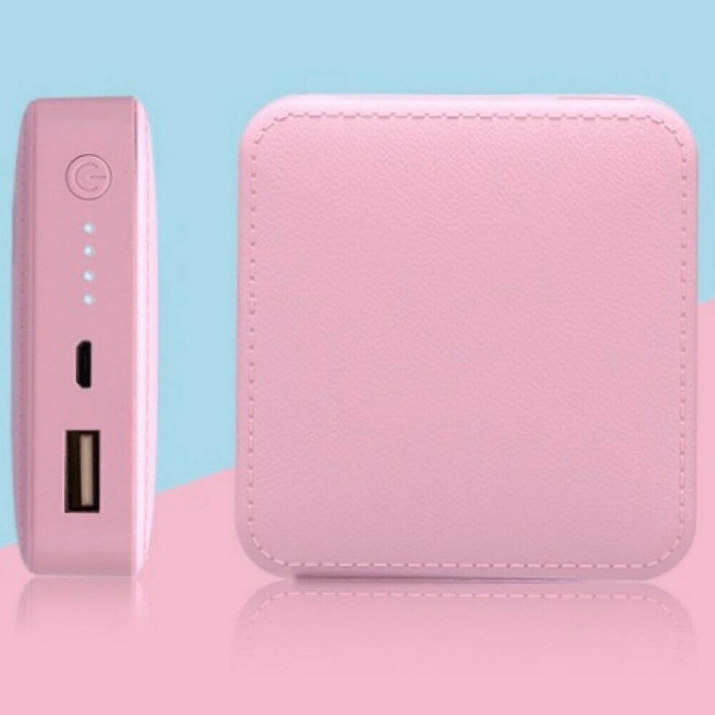 Powerbanka 10000mAh USB + Micro USB Indikátor nabíjení - růžová