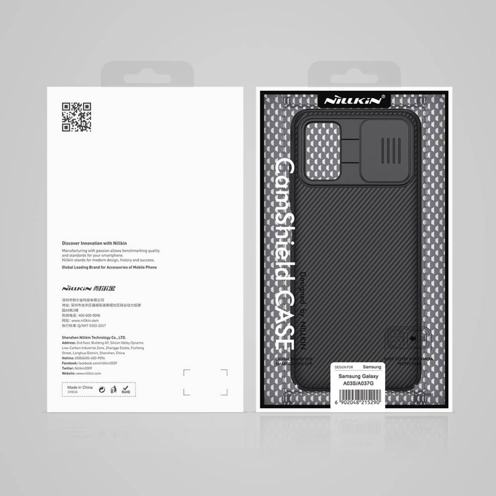 Kryt Samsung Galaxy A03s s krytem kamery - Nillkin CamShield černý