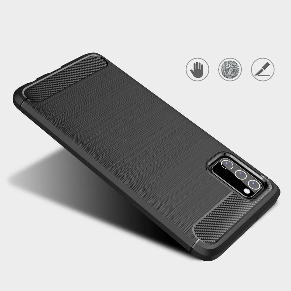 Kryt Samsung Galaxy A03s Armored Carbon black