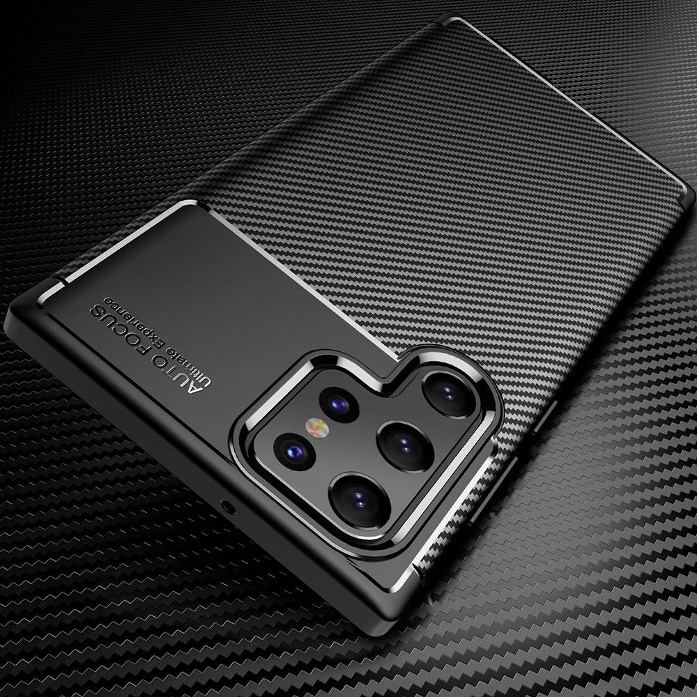 Kryt Samsung Galaxy S22 Ultra Armored Carbon Fiber černý