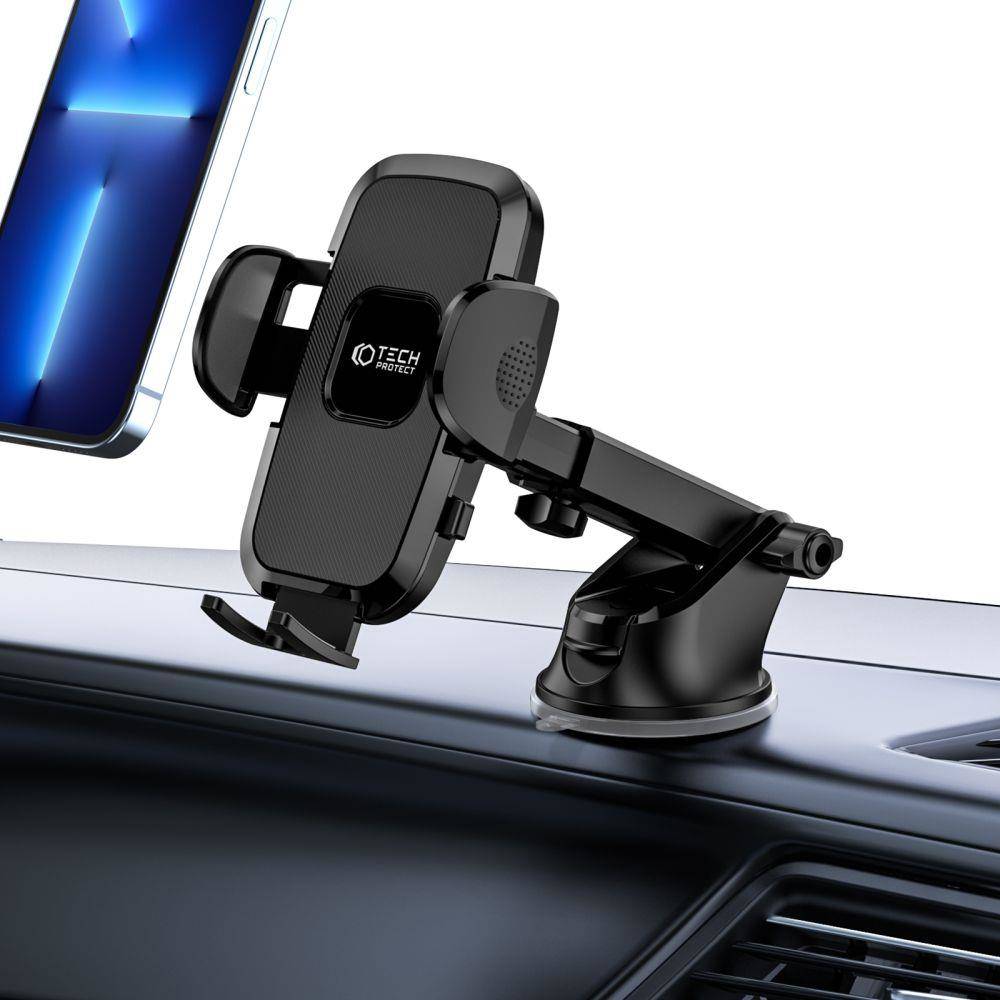 Univerzální držák do auta na palubní desku / čelní sklo Tech-Protect V3 černý