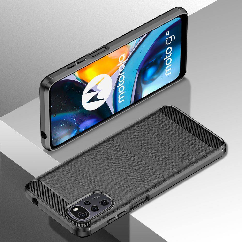 Kryt Motorola Moto G22 / E32 / E32s Tech-Protect TPU Carbon black