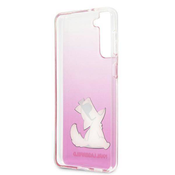 Kryt Samsung Galaxy S21 Plus Karl Lagerfeld Hardcase Choupette Fun (KLHCS21MCFNRCPI) růžový