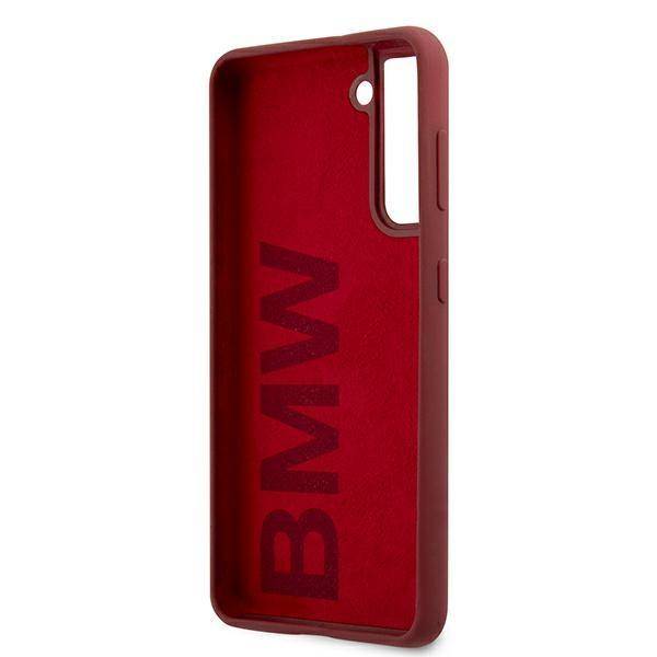 BMW - Samsung Galaxy S21 - Silikonový kryt BMW (BMHCS21SSLBLRE) červený
