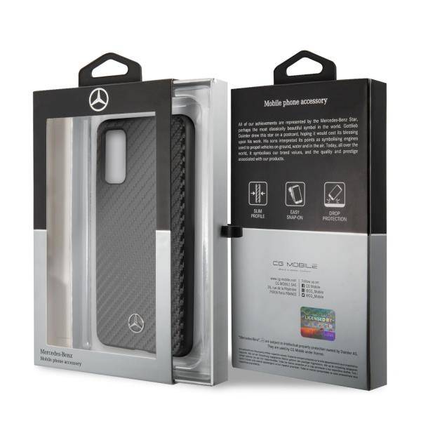 Mercedes-Benz - Samsung Galaxy S20 - Silikonový kryt Mercedes-Benz Dynamic (MEHCS62SRCFBK) černý