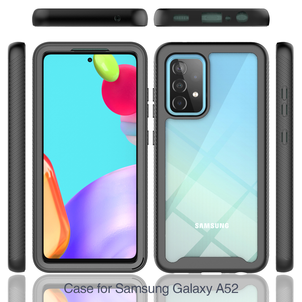 Pouzdro Samsung Galaxy A72 4G / 5G Techsuit - Defense360 Pro + ochrana obrazovky, černé