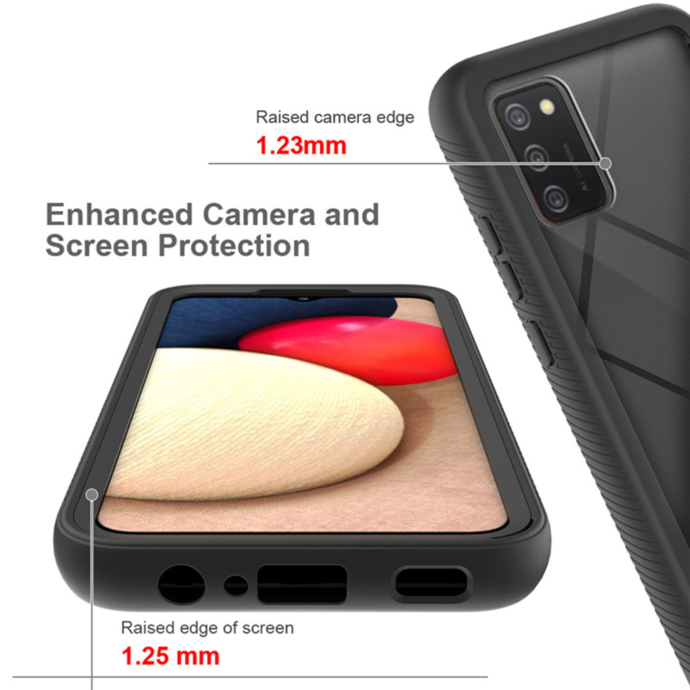 Pouzdro Samsung Galaxy A02s Techsuit - Defense360 Pro + ochrana obrazovky, černé