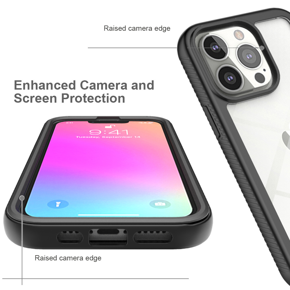 Pouzdro iPhone 13 Pro Techsuit - Defense360 Pro + ochrana obrazovky, černé