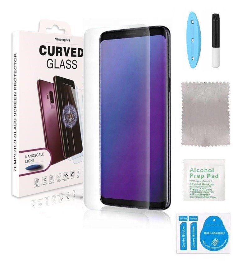 Tvrzené sklo 5D UV Samsung S8, Full Glue černé