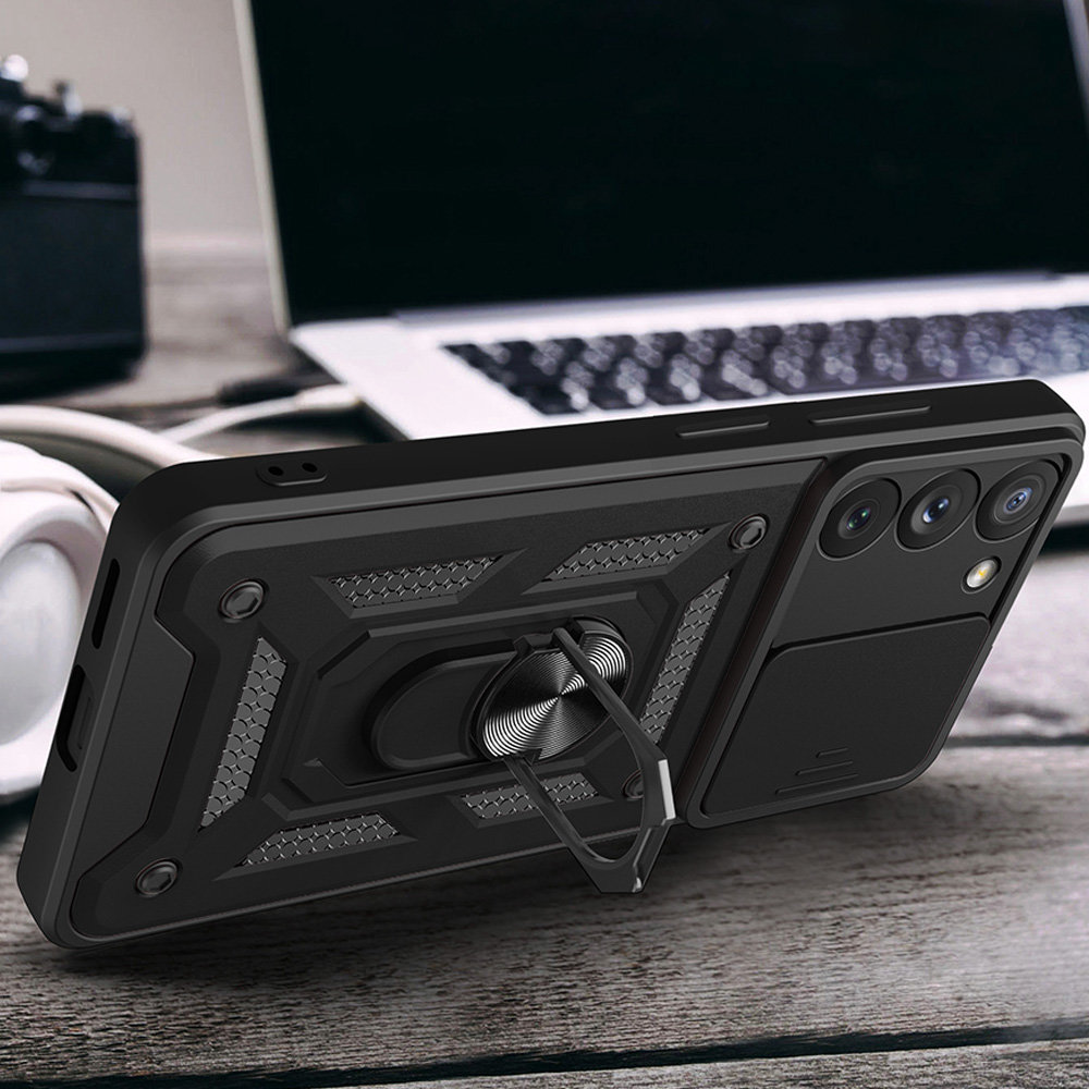 Kryt Samsung Galaxy S22 Ultra Techsuit CamShield Pro green