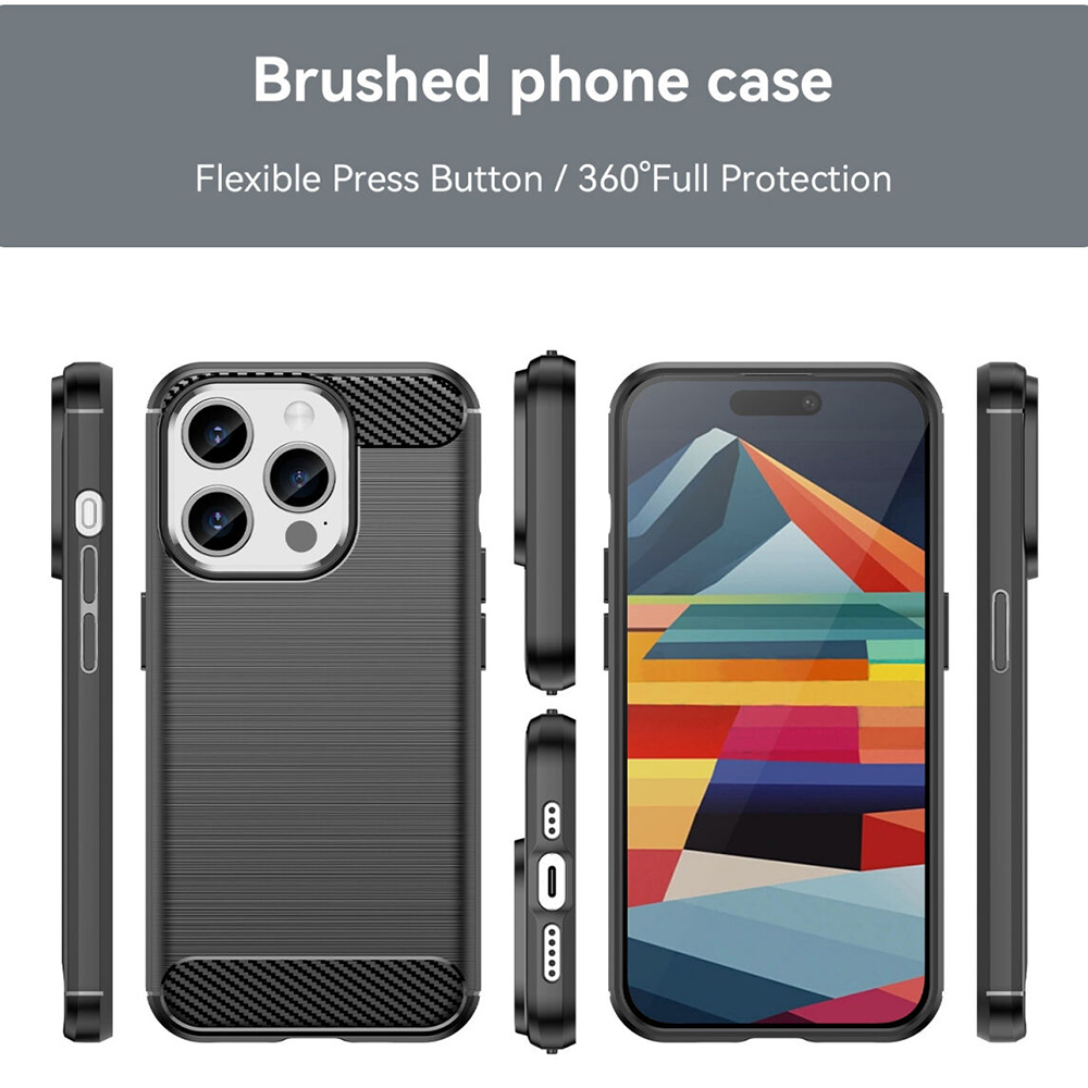 Kryt iPhone 15 Pro Max Armored Carbon černý