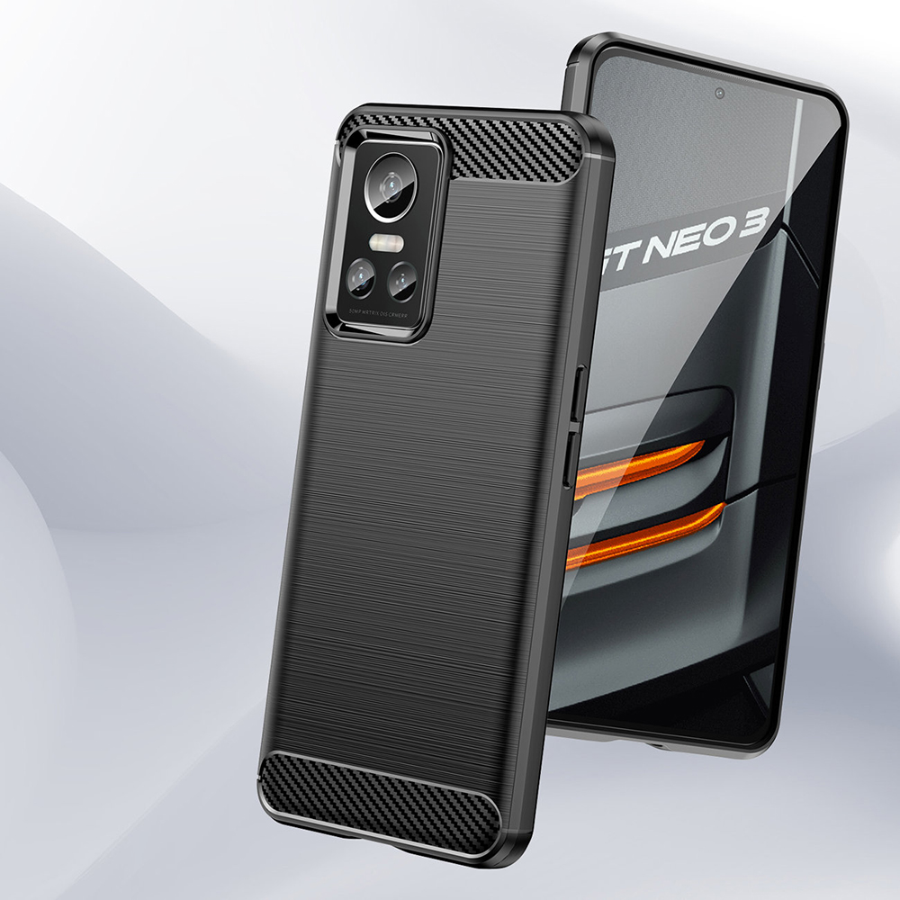 Kryt Realme GT Neo 3 80W / 150W, Armored Carbon black