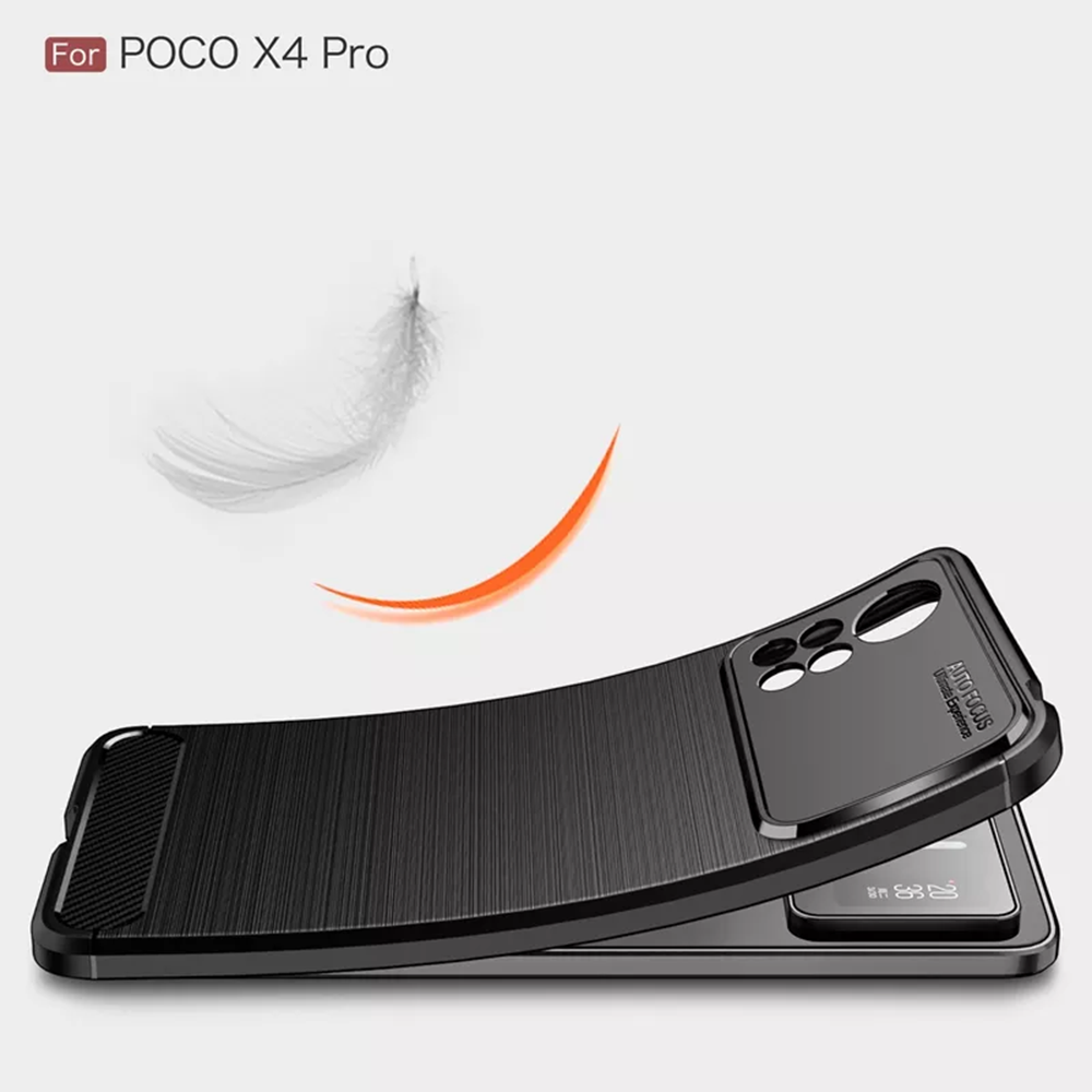 Kryt Xiaomi Poco X4 Pro 5G, Armored Carbon black