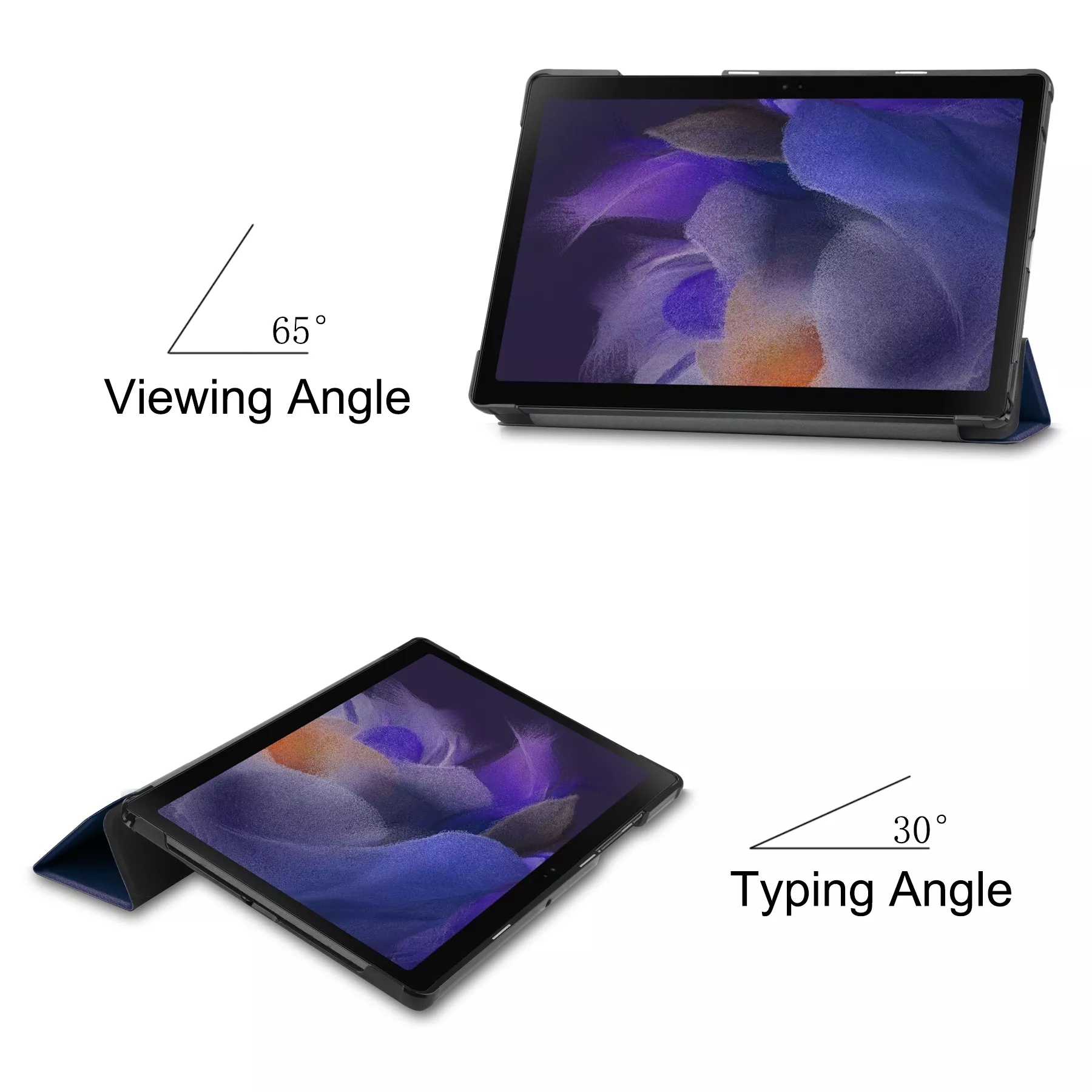 Pouzdro pro tablet Samsung Galaxy Tab A8 10.5" SM-X200/SM-X205, Techsuit FoldPro modré
