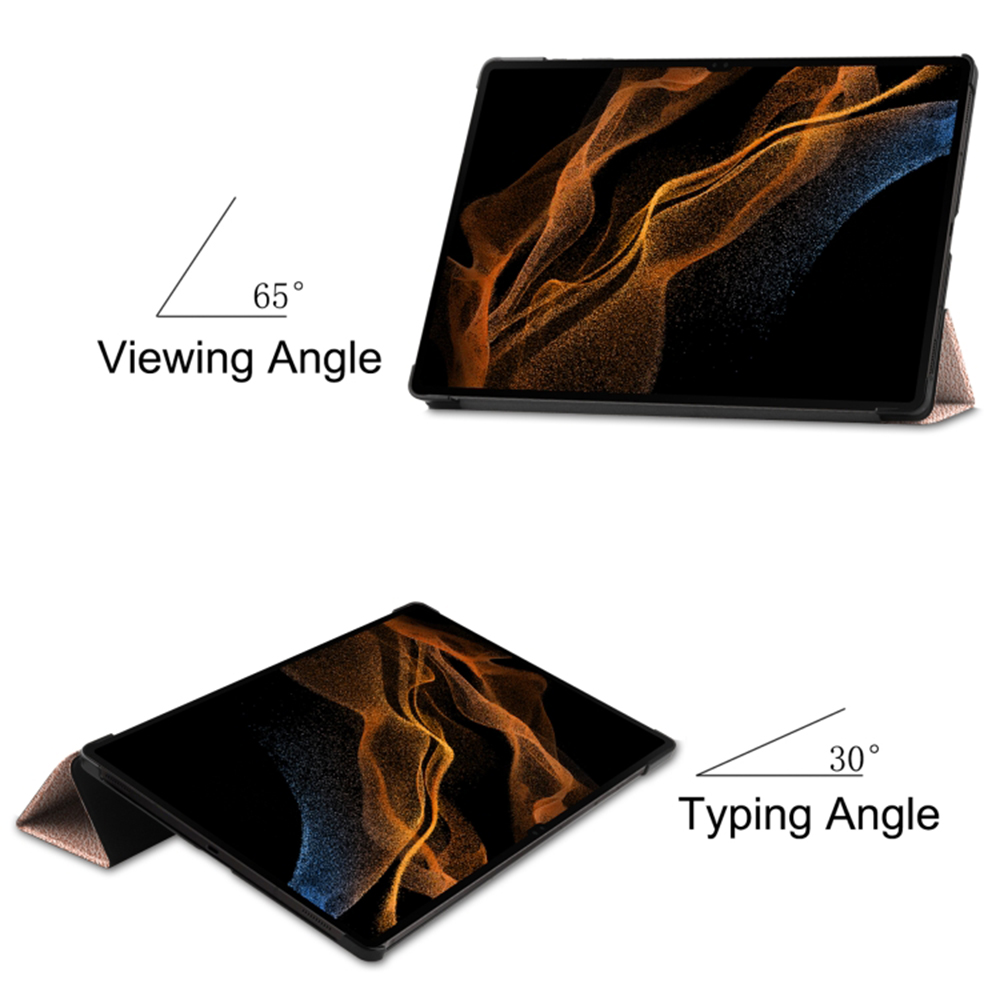 Pouzdro pro tablet Samsung Galaxy Tab S8 Ultra / S9 Ultra, Techsuit FoldPro Rose Gold