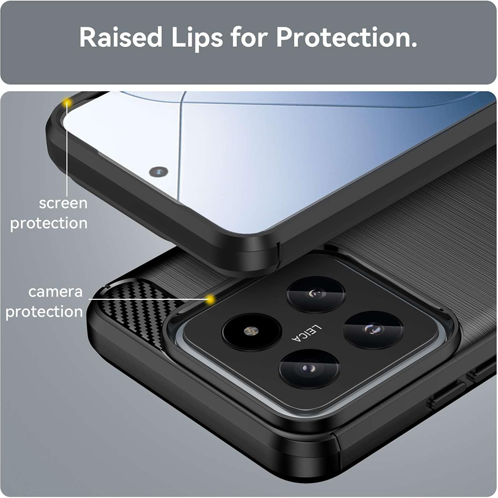 Kryt Xiaomi 14 Pro, Armored Carbon black