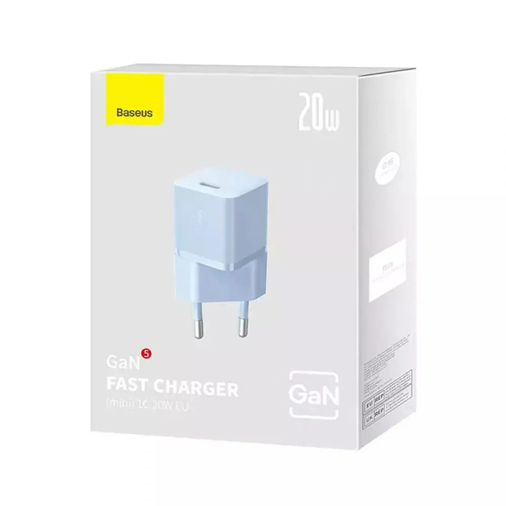Nabíječka do sítě Baseus GaN5 20 W modrá