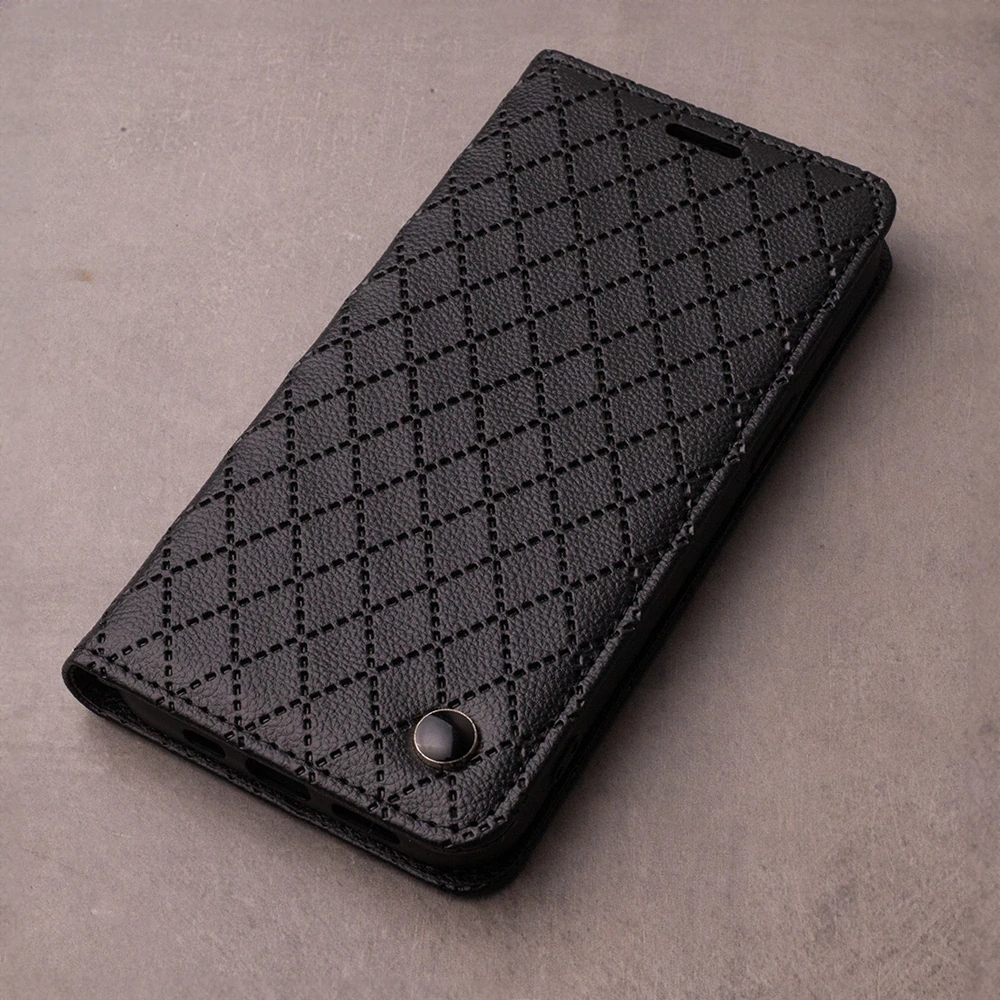 Pouzdro flip iPhone 17 Pro, smart caro, černé