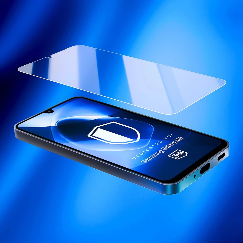 Hybridní sklo iPhone 16 Pro, 3mk Flexible Glass Max, černé