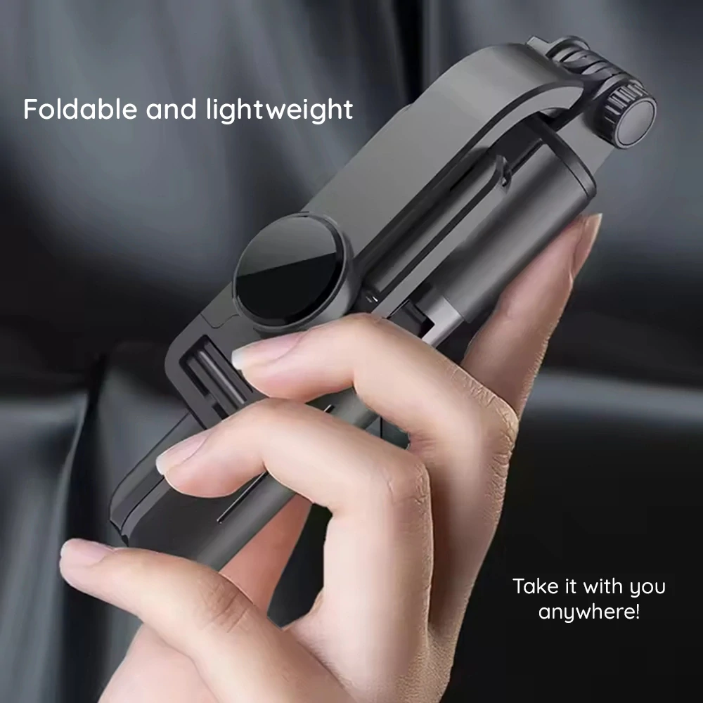 Selfie tyč Tripod Techsuit (L10) Bluetooth, 68 cm – černý
