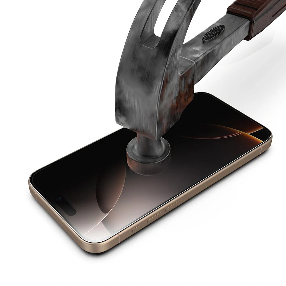 Tvrzené sklo iPhone 17 Pro Max, TitanGlass FullCover s privátním filtrem (2 kusy)