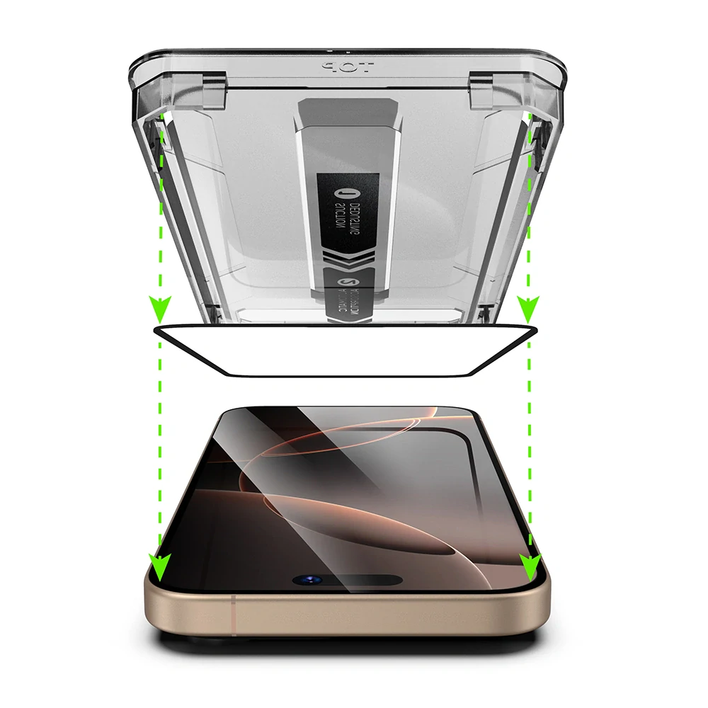 Tvrzené sklo iPhone 17 Pro Max, TitanGlass FullCover s privátním filtrem