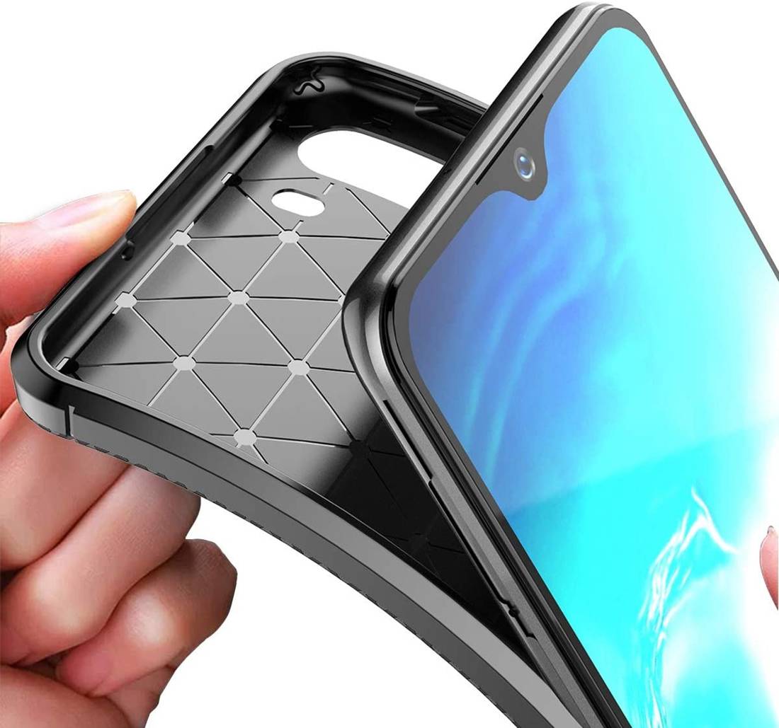 Kryt Samsung Galaxy A11 /M11 Armored Carbon Fiber black
