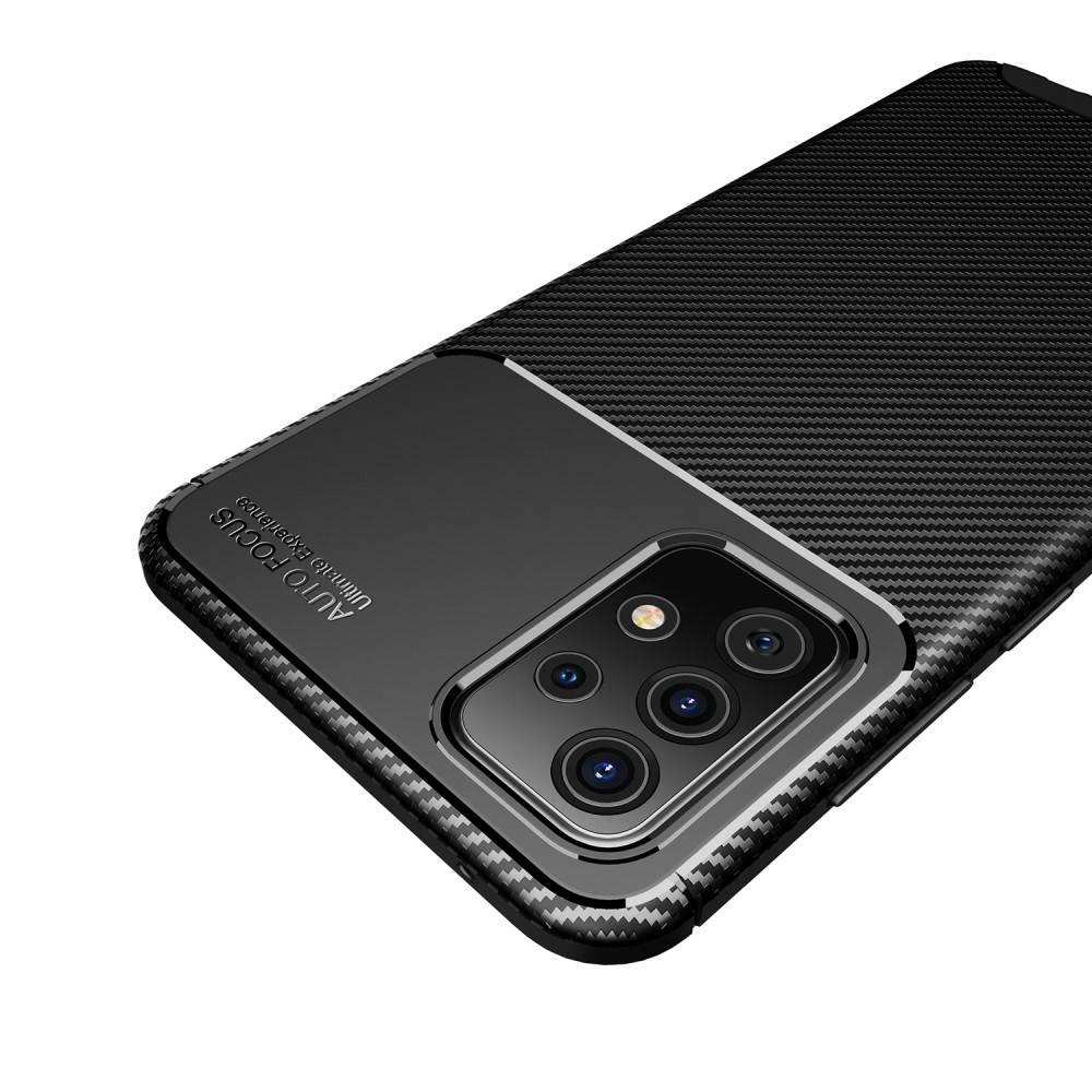 Kryt Samsung Galaxy A72 4G/5G Armored Carbon Fiber černý