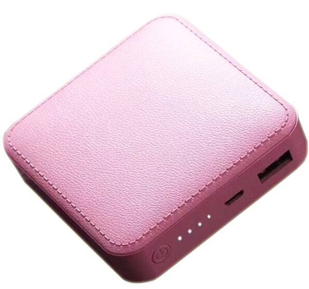 Powerbanka 10000mAh USB + Micro USB Indikátor nabíjení - růžová