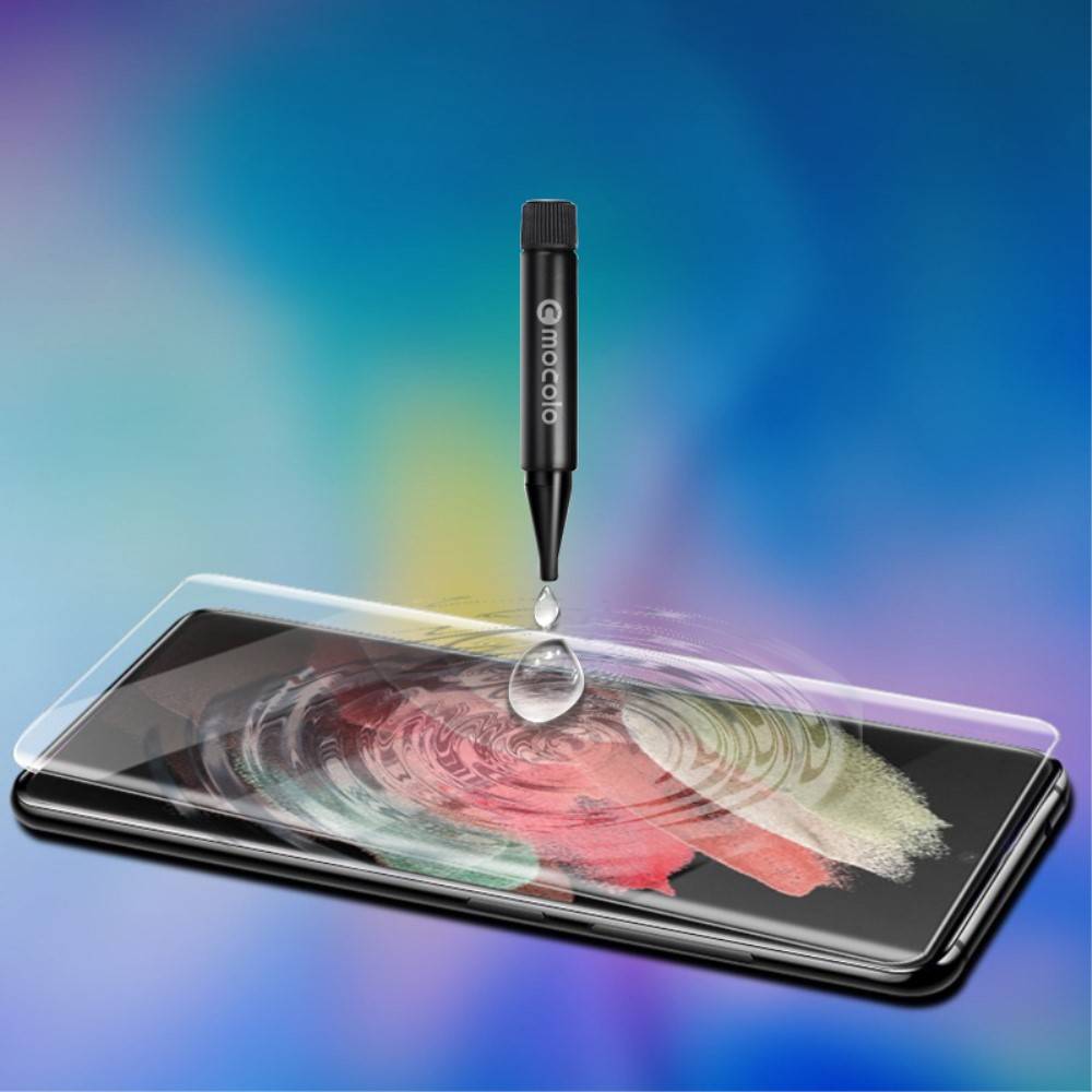 Tvrzené sklo 5D UV Samsung S22, Full Glue černé