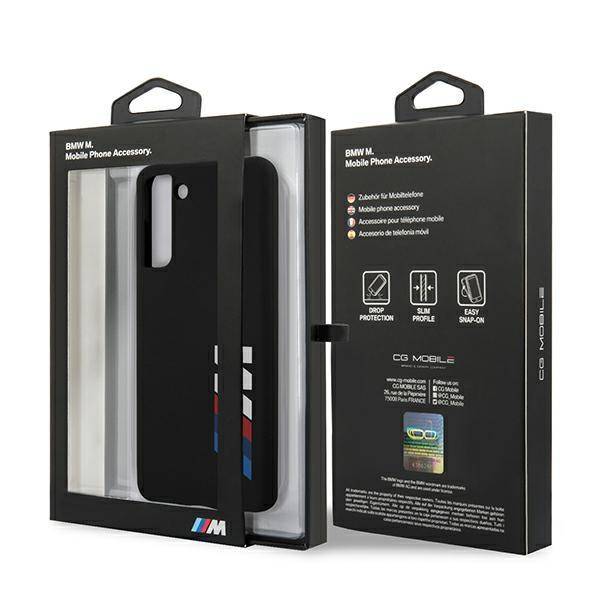 BMW - Samsung Galaxy S21 Plus - Silikonový kryt BMW (BMHCS21MMSLBLBK) černý