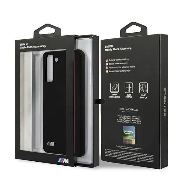 BMW - Samsung Galaxy S21 Plus - Silikonový kryt BMW (BMHCS21MSIVTBK) černý