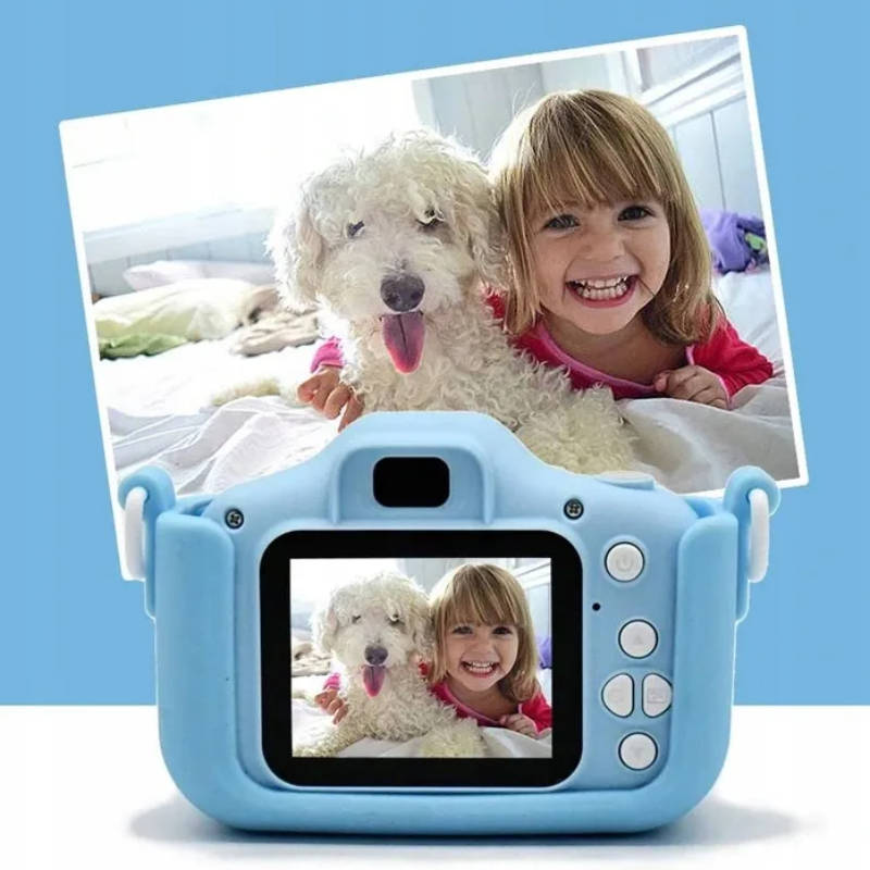 Dětský digitální fotoaparát FullHD X5 jednorožec, modrý